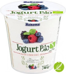 Bakoma Jogurt Bio Owoce Leśne (140g)