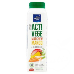 Milko jogurt Activ vege marchew, mango z błonnikiem (330ml)