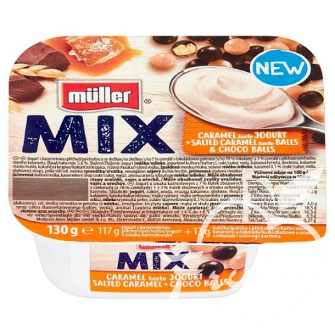 Muller Mix Jogurt Słony Karmel (130g)