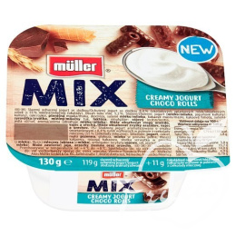 Muller Mix jogurt mix choco rolls (130g)