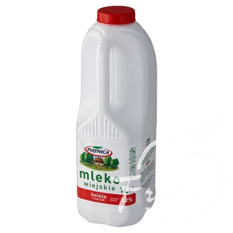 Piątnica mleko świeże wiejskie 3,2% 1L