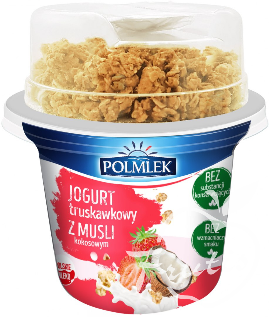 Polmlek Jogurt truskawkowy z musli (210g)