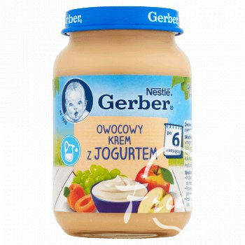 Gerber krem owocowy z jogurtem (190g)