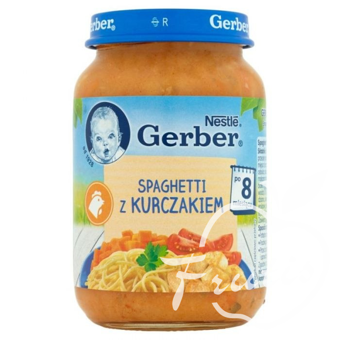 Gerber spaghetti z kurczakiem (190g)