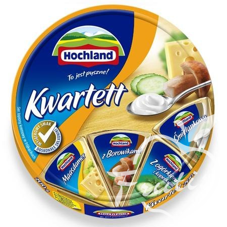 Hochland Ser Topiony Kwartett 180g Hochland Ser Topiony Kwartett 180g