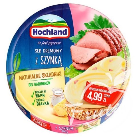 Hochland ser topiony z szynką (180g)