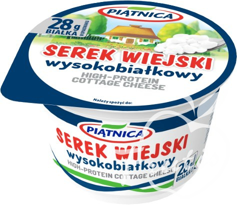 Piątnica Serek Wiejski Wysokobiałkowy (200g) Piątnica Serek Wiejski Wysokobiałkowy (200g)