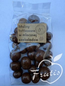 Maliny liofilizowane w mlecznej czekoladzie (200g)