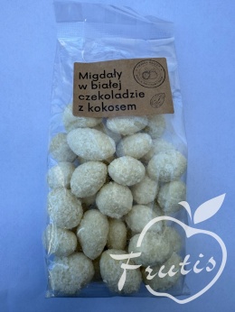 Migdały w białej czkoladzie z kokosem (200g)