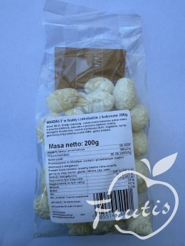 Migdały w białej czkoladzie z kokosem (200g)