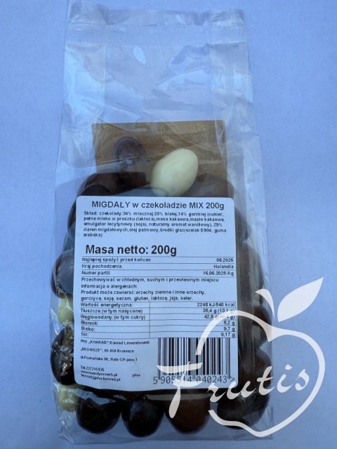 Migdały w czekoladzie mix (200g) Migdały w czekoladzie mix (200g)