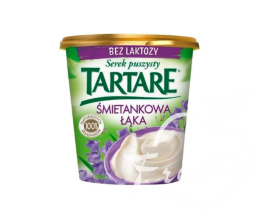 Serek Tartare śmietankowy bez laktozy 140g.
