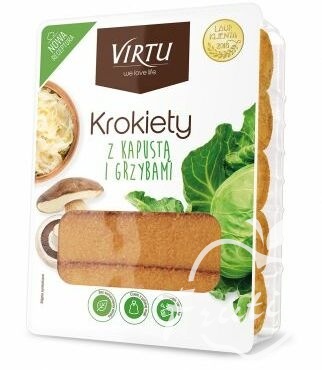 Virtu krokiety z kapustą i grzybami (400g)