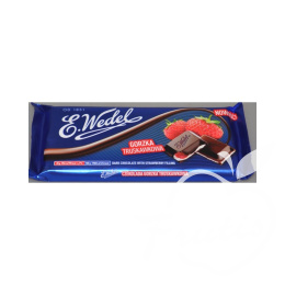 Wedel czekolada gorzka truskawkowa (100g)