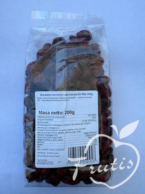 Żurawina suszona cała (200g) Żurawina suszona cała (200g)